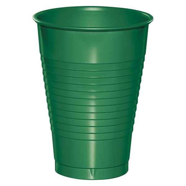 Touch Of Color Emerald Green Plastic Cups, 12oz, 240PK 28112071